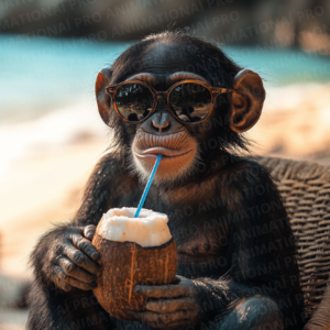 Macaco na praia 2